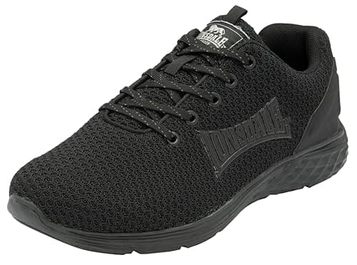 Image of Lonsdale Mens Silwick Road Running Shoe, Black Uni, 8 UK
