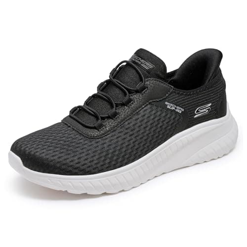 Image of Skechers Women's Bobs Squad Chaos in Color Sneaker, Black Mesh Trim, 7 UK