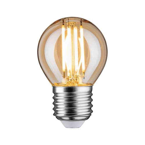 Image of Paulmann 28713 LED Drop-Shaped Filament lamp 4.7 watts lamp dimmable Gold 2500 K Gold Light E27