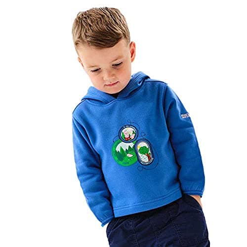 Image of Regatta - Peppa Lightweight Cotton Jacket with Hood - Unisex - Children, Lightweight Cotton Jacket Oxford Blue
