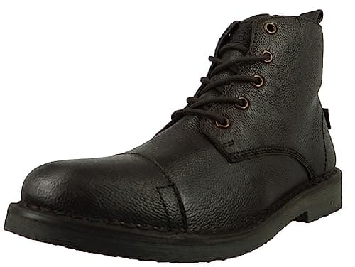 Image of Levi's Men's Track Biker Boots, Dark Brown, 7.5 UK