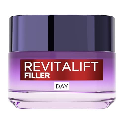 Image of L’Oréal Paris Day Cream, Revitalift Filler Deep Replumping Hyaluronic Acid Anti-Ageing Cream, Fills Wrinkles & Restores Volume, Intensely Hydrates, Replumps Skin, and Smooth Wrinkles, Age 35+, 50ml