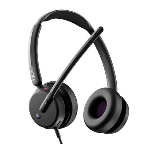 Image of EPOS IMPACT 460T Binaural On-Ear USB C and USB A Wired Headset with Dual Noise-Canceling Mics, Microsoft Teams Certified, Plug-and-Play, Ideal for Office, Remote Work, Zoom & Business Calls