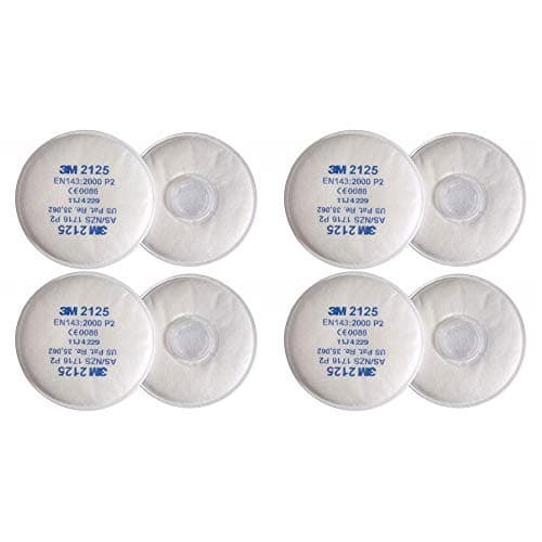 Image of 3M 2125 P2R Lightweight Particulate Filters 1 Pair Per Pack (4 Pairs)