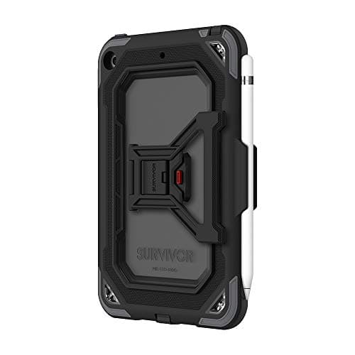 Image of Griffin GIPD-022-BKG Survivor All Terrain Case for Apple iPad Mini 2019 - Black/Grey