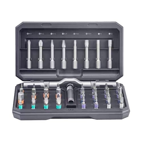Image of 42 in 1 Ratchet Screwdriver Set, Magnetic Screwdrivers, Portable Precison Repair Tool Kit with Storage Case, for Computer Furniture Bicycle Watch Glasses DIY Tools