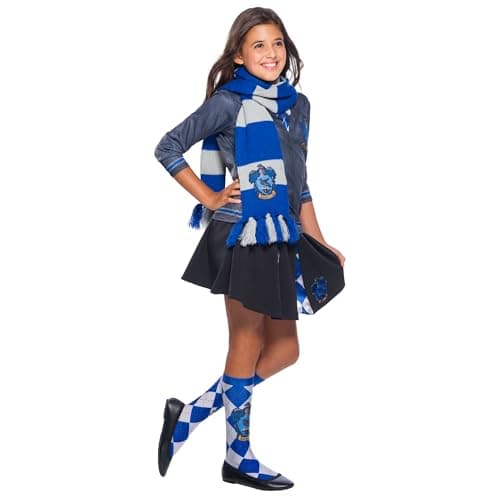 Image of Rubies Official Harry Potter Ravenclaw Deluxe Scarf, Costume Accessory Adults/Childs One Size Age 6 Years Halloween
