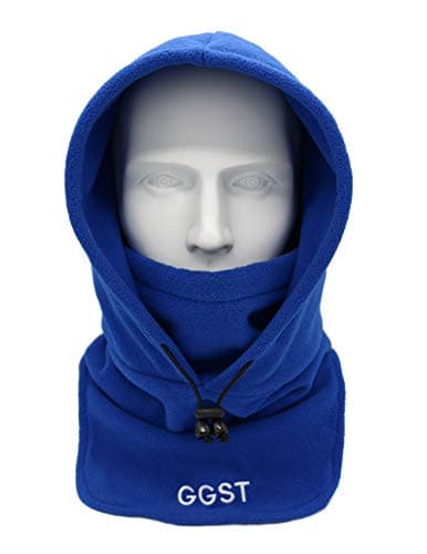 Image of GG ST Balaclava Windproof Ski Mask Winter Thermal Fleece Hood Heavyweight Neck Warmer Snood Outdoor Sports Face Covers Hat for Men & Women Blue