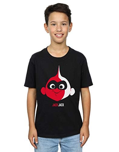 Image of Disney Boys Incredibles 2 Incredible Baby T-Shirt Black 5-6 Years