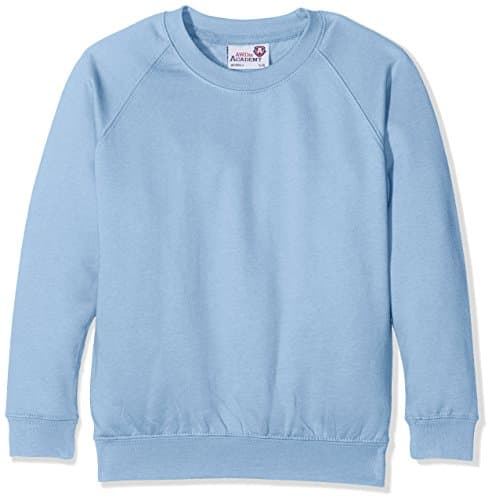 Image of AWDis Boy's Kids Academy Raglan Sweatshirt School Top, Blue (Academy Sky), 7-8 Years (Manufacturer Size:Medium)