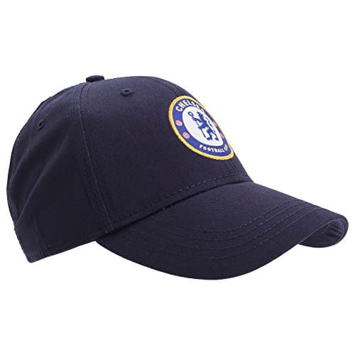 Image of Chelsea FC Unisex Official Football Crest Baseball Cap (One Size) (Navy Blue)
