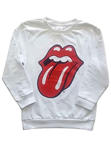 Image of Rolling Stones The Jersey Classic Tongue for Boys/Girls, white, 7-8 Years