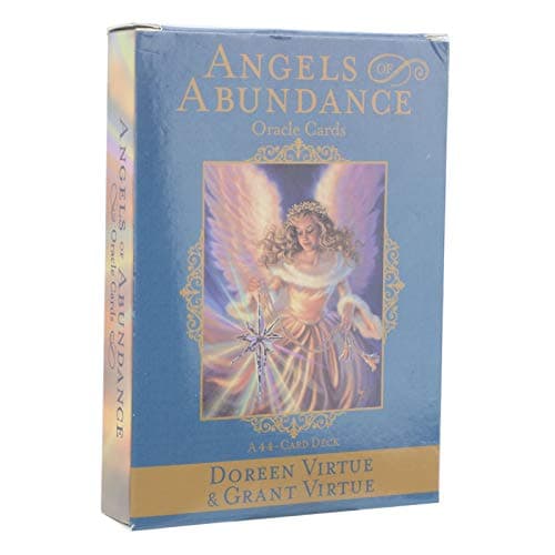 Image of Tarot Cards, Angels of Abundance Oracle Cards 44 Cards Exquisite Light Weight Small Size Tarot Card Deck Safe and Eco Friendly Easy To Carry