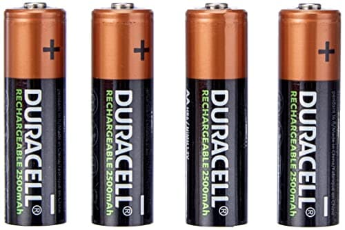 Image of Duracell Stay Charged AA Rechargeable batteries pack of 4
