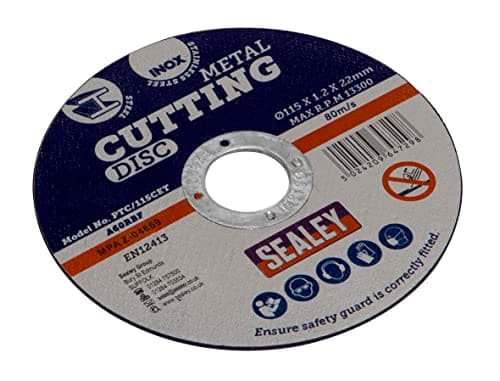 Image of Sealey Ø115 x 1.2mm Cutting Disc Ø22mm Bore - Pack of 50 PTC115CET50