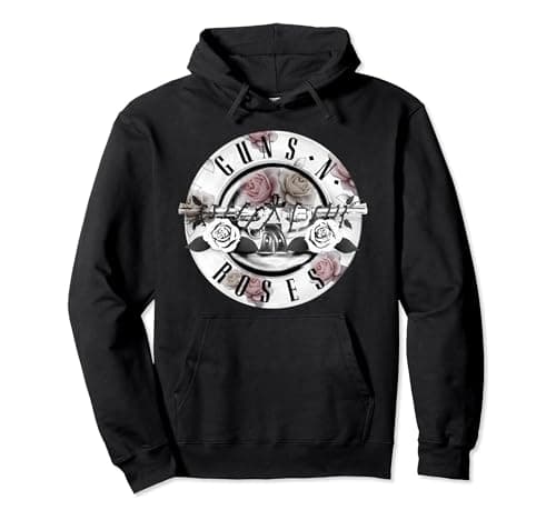 Image of Guns N' Roses Official Floral Bullet Pullover Hoodie