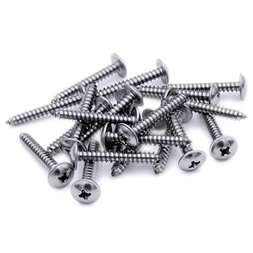 Image of No.10 x 1.5 (4.8mm x 38mm) Pozi Flanged Self-Tapping Screw - Stainless Steel (A2) (Pack of 20)