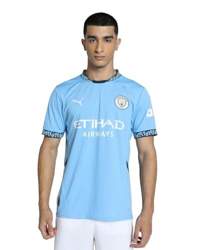 Image of PUMA Manchester City Home Shirt 2024/25 Season - Replica - Men - Team Light Blue - Size: XL