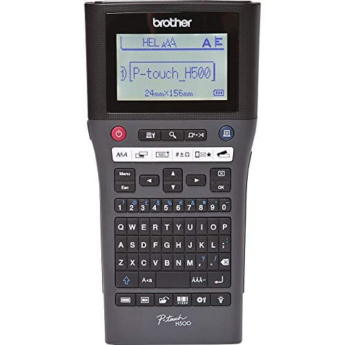 Image of Brother PT-H500 Label Printer | P-Touch Labeller | PC Connected | QWERTY Keyboard ǀ Handheld