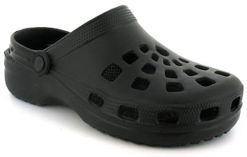 Image of Mens Indoor Outdoor Shoes - Comfortable Men's Clogs & Mules, Versatile Garden Clogs, Durable Outdoor Footwear, Stylish Adult Crocs, Premium Garden Shoes for Men, Day Wear Black 12 UK