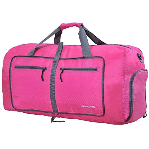 Image of ehsbuy 60L Foldable Travel Duffle Bags for Men Women Large Holdall Waterproof Overnight Weekend Bags for Gym Luggage