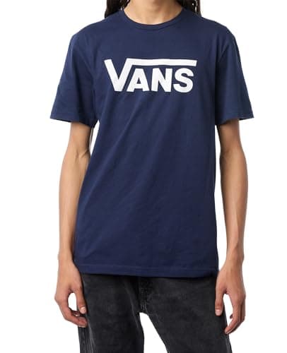 Image of Vans Classic Drop V SS Crew Tee-B, Navy and White, L