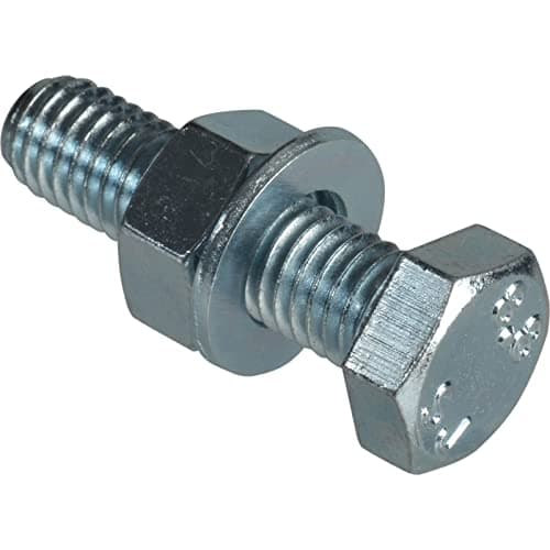 Image of ForgePack High Tensile Set Screws w/Nuts & Washers | M8 x 30mm | Zinc Plated | Pack 6