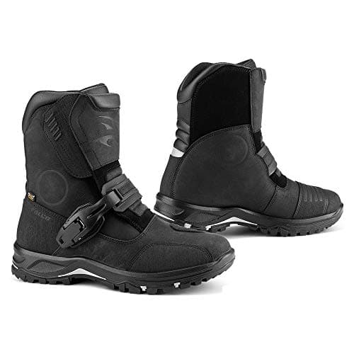 Image of Falco Motorrad Stiefel Marshall Schuhe Knöchelschutz Wasserdicht Atmungsaktiv Protektoren, 50301201, Farbe Schwarz, Größe 46