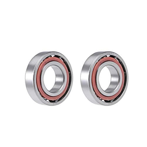 Image of uxcell 7206AC Angular Contact Ball Bearing 30x62x16mm, Single Row, Open, 25° Contact Angle 2pcs
