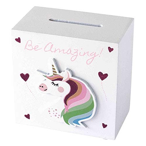 Image of Arora 1964 Kids Unicorn Money Box, Multicolour, One Size
