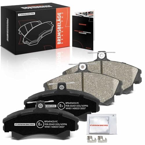 Image of Frankberg Brake Pad Set incl. 4x Pads Front Compatible with Colt CZC Cabriolet RG Colt VI Z2A Z3A Forfour 454 Replace# MR977117