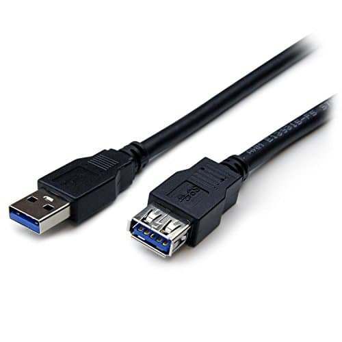 Image of StarTech.com 2m Black SuperSpeed USB 3.0 Extension Cable A to A - Male to Female USB 3.0 Extender Cable - USB 3.0 Extension Cord - 2 meter (USB3SEXT2MBK)
