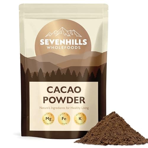 Image of Sevenhills Wholefoods Cacao/Cocoa Powder 1kg | Natural Source of Potassium & Manganese | Pure & Vegan for Hot Chocolate, Smoothies & Baking | Non-alkalised