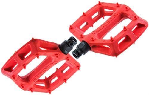 Image of DMR V6 Plastic Flat Mountain Bike Pedals Red