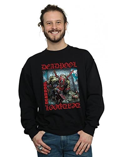 Image of Marvel Men's Deadpool Here Lies Deadpool Sweatshirt XXX-Large Black
