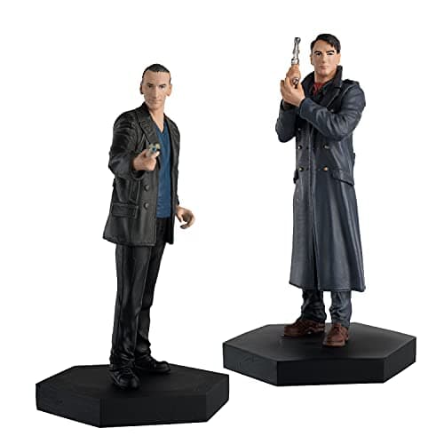 Image of Eaglemoss Collections Doctor Who - Captain Jack & The Ninth Doctor Figurine Set - Doctor Who Figurine Collection