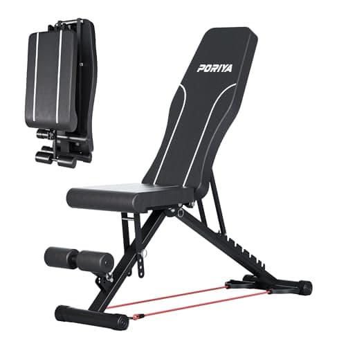 Image of Adjustable Weight Abdominal Bench Sit-Up Back Support Fitness Flat Gym Exercise,Multifunctional Foldable Weight Bench