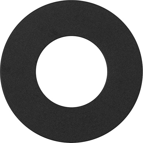 Image of Luceco Flat Bezel for Downlights, Slim Profile, FType MK2, FType Essence, FType Ultra, LED Downlight Accessories, Matt Black, 76mm Cut-Out, FTBZFBK