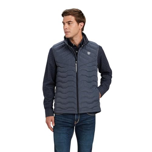 Image of ARIAT Men's Ideal Down Vest, Charcoal Heather, S