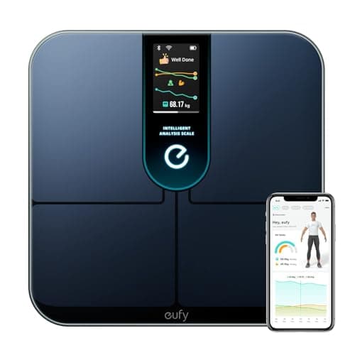 Image of eufy Scales for Body Weight, Digital Bathroom Scales with Wi-Fi Fitness Tracking, Intelligent Analysis, 3D Virtual Body, Bluetooth Scale with Emojis, 16 Measurements, Heart Rate, BMI, Smart Scale P3