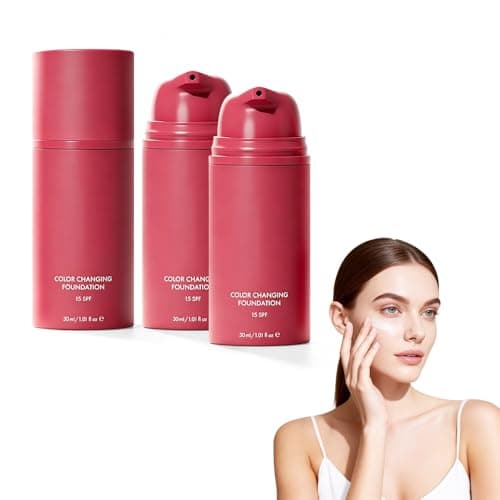 Image of Smooche Foundation Korean, Colour Changing Foundation, Moisturizing Concealer Brighten Long-Lasting, Natural Finish, Even Skin Tone For All Skin Types (2pcs)