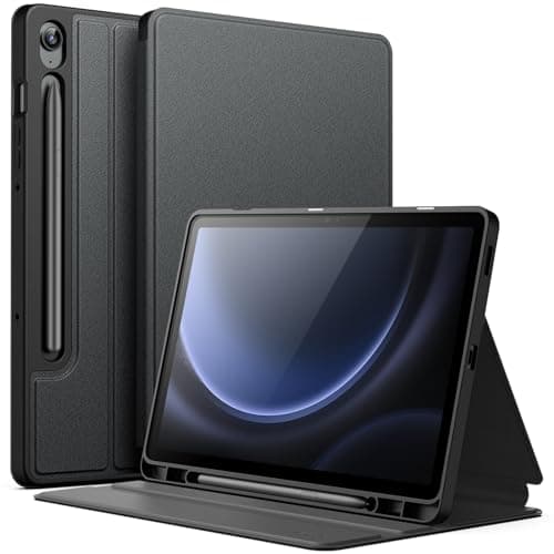 Image of JETech Case for Samsung Galaxy Tab S10 Lite / S10 FE / S9 FE 10.9-Inch with S Pen Holder, Slim Folio Stand Protective Tablet Cover, Multi-Angle Viewing (Black)