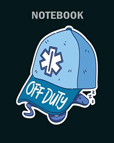 Image of Notebook: paramedic ambulance first responder off duty 911 - 50 sheets, 100 pages - 8 x 10 inches