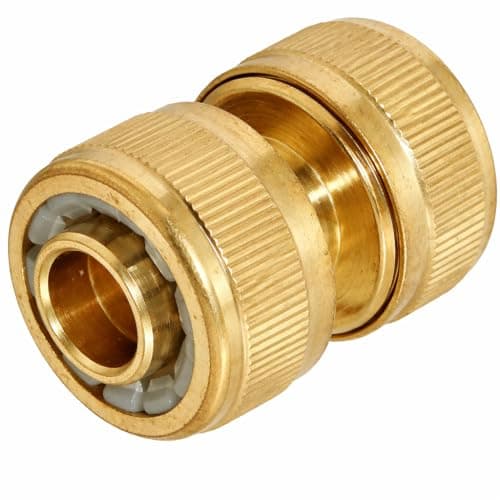 Image of Dunnet Tools 1/2” Brass Hose Repair Connector – Heavy Duty Garden Hose Joiner, Durable Brass Hose Mender for Fixing or Extending Hose Pipes