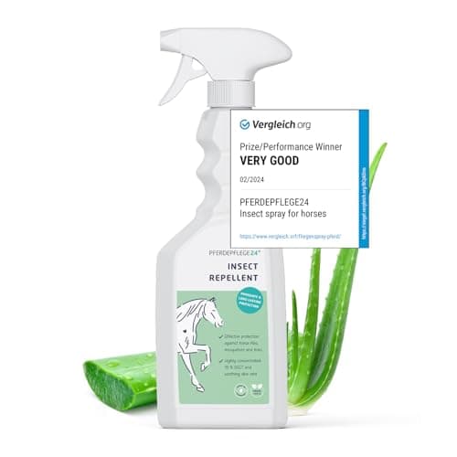 Image of PFERDEPFLEGE24 Horse Fly Spray with DEET - Long-Lasting, Highly Concentrated Fly Repellent for Horses against Mosquitoes, Ticks, Midges & Horseflies - 500ml