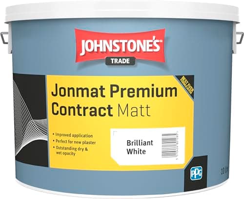 Image of Johnstone's Trade Jonmat Premium Contract Matt - Brilliant White - 10 Litre