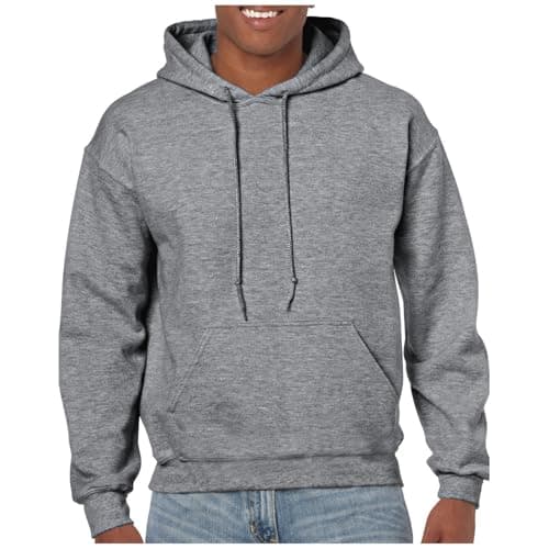 Image of Gildan Heavy Blendâ Hooded Sweatshirt Sweatshirt, Graphite Heather, S Unisex Adult, Graphite Heather, S