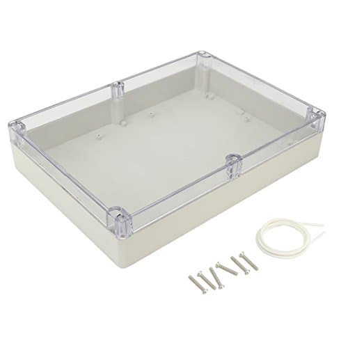 Image of Sourcingmap 11.4"x8.3"x2.3"(290mmx210mmx60mm) ABS Junction Box Universal Project Enclosure w PC Transparent Cover