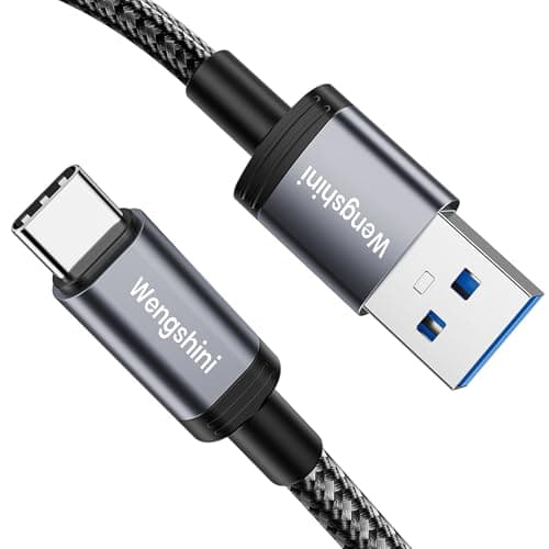 Image of Wengshini USB C Data Cable 1M,3.1A Fast Charging,USB 3.1 Gen 2 10Gbps Data transfer,Android Auto for iPhone 16 iPhone 15 Samsung Galaxy S24 S23 S22,Sony XZ,LG V20 G5 G6,HTC10,SSD etc