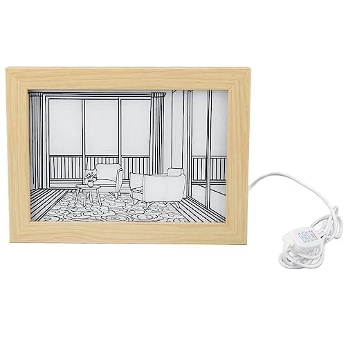 Image of banapoy Light Up Painting, Japanese Anime Style 3 Lighting Modes Canvas Wall Art Easy to Power and Install USB Powered Led Picture Lights (S)